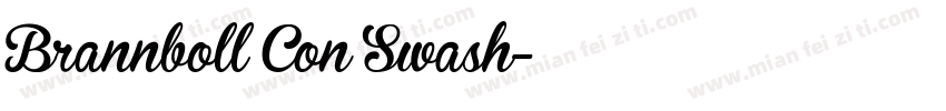 Brannboll Con Swash字体转换